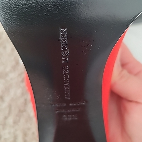 Alexander McQueen Red Sock Boots Size 39.5 - Picture 10 of 10